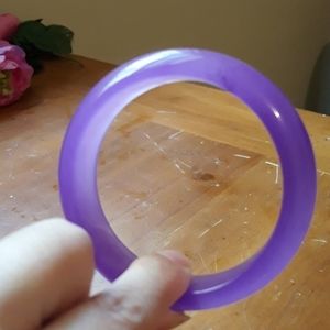 Lavender jade bangle